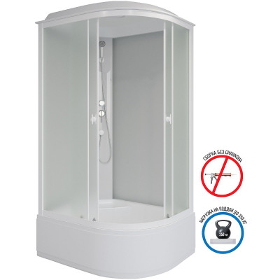 Душевая кабина Niagara Promo 120x80 L P120/80/40L/MT асимметричная