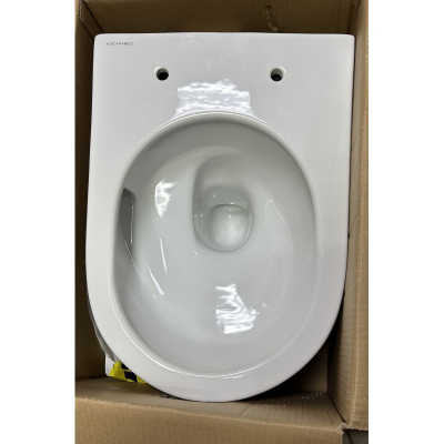 Унитаз подвесной Scarabeo Glam BICOLORS 5201TW 50х36 см, белый