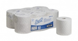 Полотенца Kimberly-Clark 6691 в рул. SCOTT ESSENTIAL 1-сл, 350м, 1/6
