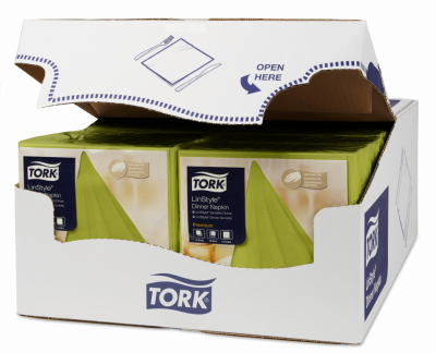 Салфетки Tork LinStyle, Premium, 39х39 см, 1 сл, 50 листов, фисташковые