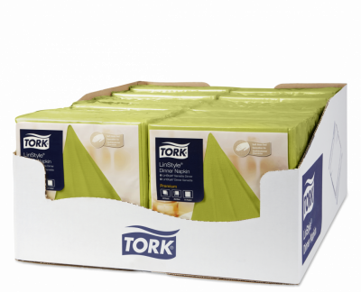 Салфетки Tork LinStyle, Premium, 39х39 см, 1 сл, 50 листов, фисташковые