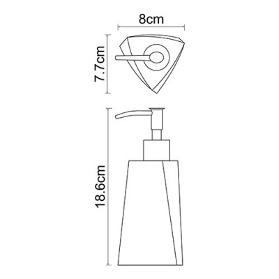 WasserKRAFT Ohre К-37799 дозатор для жидкого мыла, полирезин