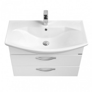 Тумба под раковину Aquaton Ария 80 М подвесная белый (1A140801AA010)