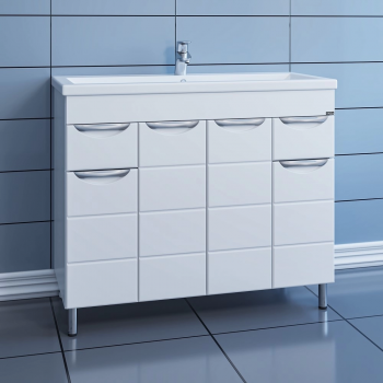 Тумба напольная СаНта "Родос 100"  (с умывальником Фостер 100)