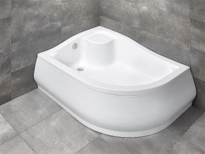 Акриловый поддон для душа Radaway Korfu E 100x80 L 4E81400-03L белый асимметричный