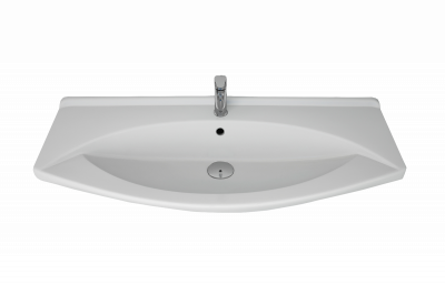 Мебельный умывальник Dreja LAGUNA 105 см, белая керамика