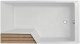 Акриловая ванна Jacob Delafon Bain Douche NEO 150х80 E6D119R-00 асимметричная белый (E6D119R-00)