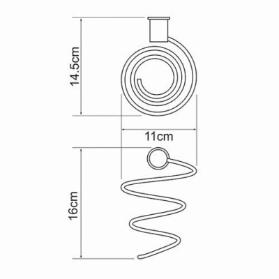 Держатель фена WasserKRAFT K-1080WHITE белый матовый