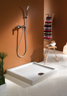 Душевой поддон, квадратный, 90 x 90 см, слив 90 мм JACOB DELAFON KYREO (EN104-00)