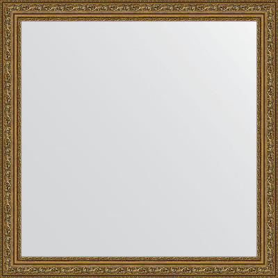 Зеркало настенное Evoform Definite 74х74 BY 3231 в багетной раме Виньетка состаренное золото 56 мм