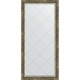 Зеркало настенное Evoform ExclusiveG 135х73 BY 4264 с гравировкой в багетной раме Старое дерево с плетением 70 мм  (BY 4264)