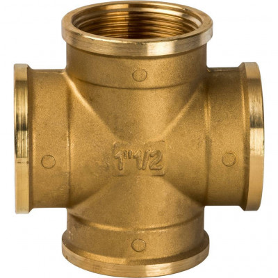 Крестовина STOUT латунь резьбовая ВВ 1"1/2 SFT-0030-000112