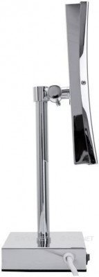 Косметическое зеркало Aquanet 2205D 21.5 см, LED-подсветка настольное хром (00204515)