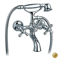 Nicolazzi Nuova Brenta 2501 AG смеситель для ванны с ручным душем, античное золото