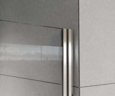 Душевая дверь Vincea Flex VDP-1F900CGB 900 черный стекло тонированное