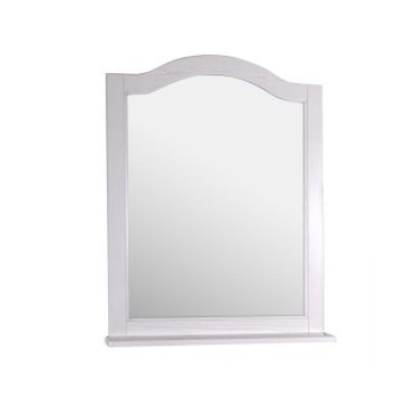 ASB-Woodline 11232 Модерн зеркало 85 см, белый (патина серебро) массив ясеня