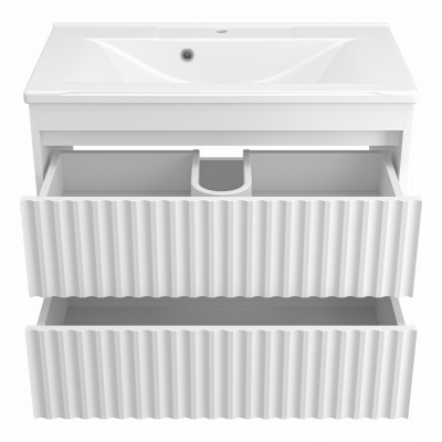 Тумба под раковину Brevita Балатон 80 подвесная BAL-06080-01-01П2Я белая