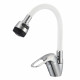 Смеситель для кухни с гибким изливом D-Lin D150628-3T, хром/белый  (D150628-3T)