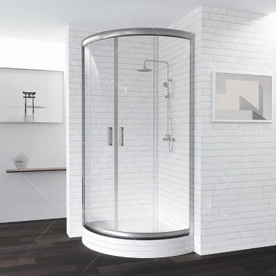 Душевой уголок RGW Passage PA-55 80х80 06085588-11 прозрачный профиль хром четверть круга