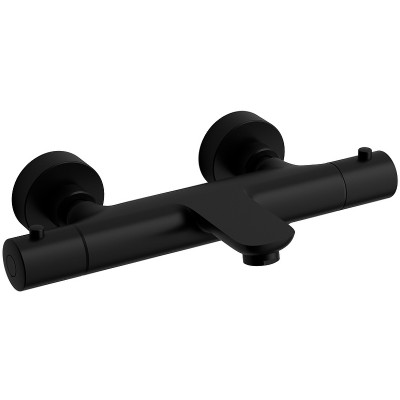 Смеситель для ванны Raiber Graceful RPB-008 с термостатом черный с душевым гарнитуром