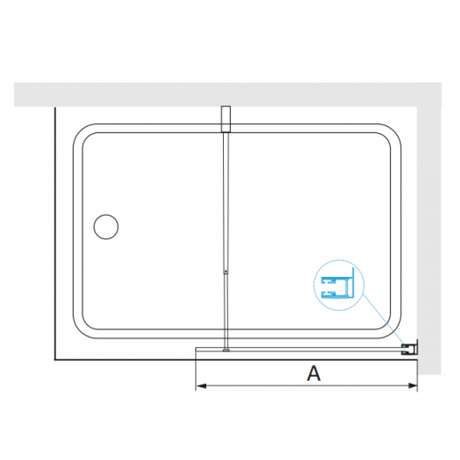 Шторка на ванну RGW Screens SC-051B 60х150 351105106-14 прозрачная профиль черный