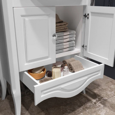 Opadiris Брунелла 65 комплект мебели, белый матовый