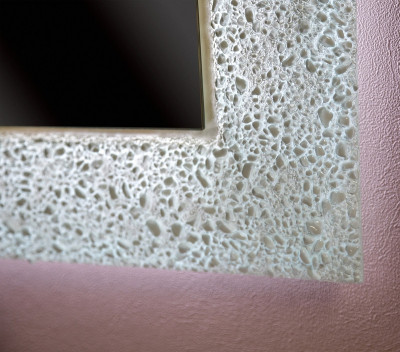 Зеркало в ванную Boheme 537 настенное 75 х 97 см серебро белое