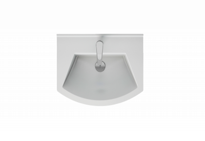 Мебельный умывальник Dreja ALFA 55 см, белая керамика