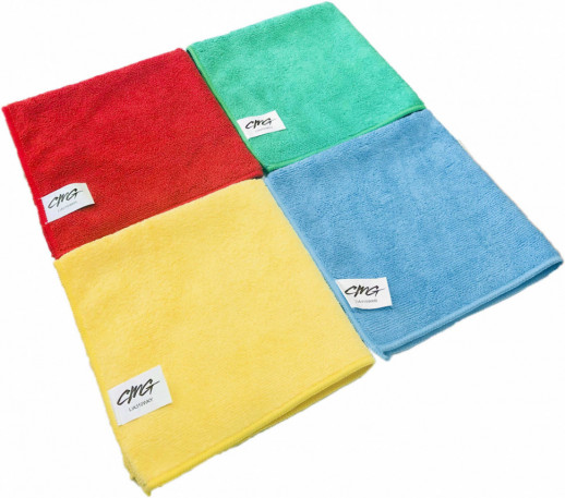 Warp-knitting Салфетка из микрофибры универсальная 40х40см, Плотность 310гр/м., красная