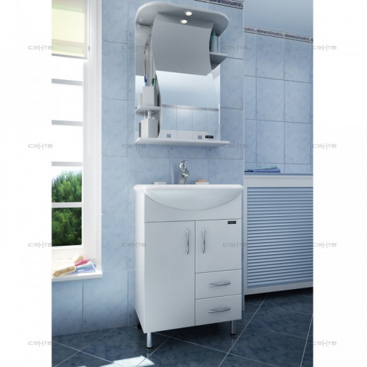 Тумба для умывальника напольная СаНта "Уют-55" 2 дв. 2 ящ.(под умывальник Уют 55)