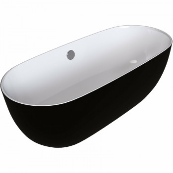 Ванна акриловая Grossman 170x80 GR-2501MB без гидромассажа овальная