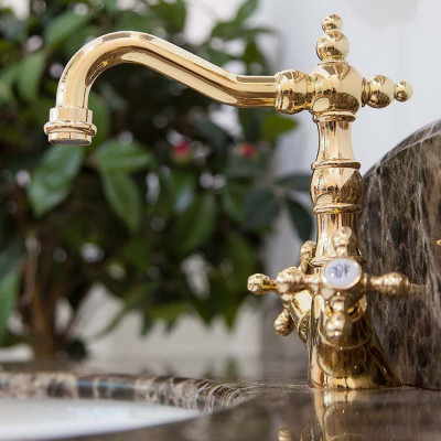 Boheme Tradizionale Oro 292 смеситель для раковины высокий, золото