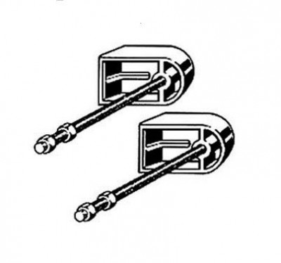 Viega Eco Plus 460440 комплект крепления к стене для инсталляций, хром