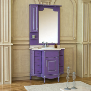 Аллигатор-мебель Capan M(D) (цвет 4005, патина серебро) комплект мебели для ванной, массив дуба