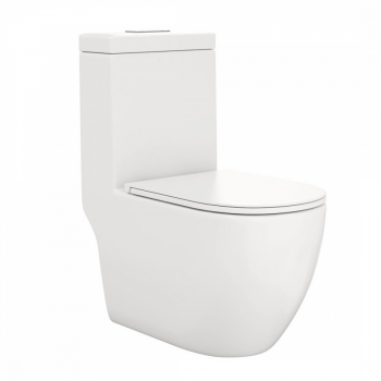 Унитаз напольный Maretti Elena безободковый с микролифтом, EA10MNBM18-844, белый