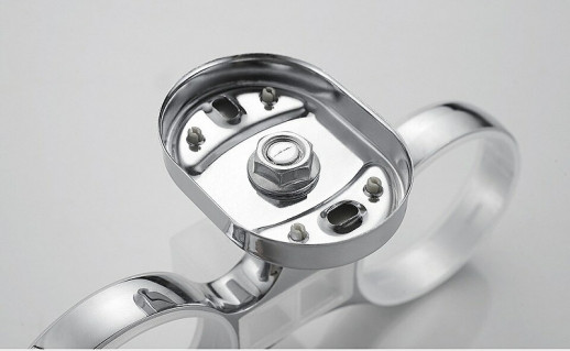 Стакан для зубных щеток Haiba HB1908 двойной (металл стекло) хром