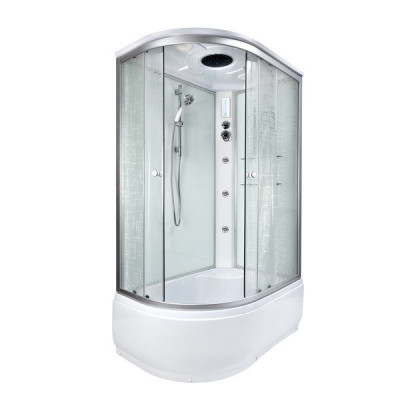 Душевая кабина с г/м и электрикой Deto EM 4511 110х80 см