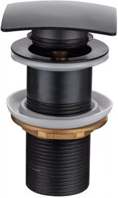 Донный клапан для раковины Allen Brau Infinity без перелива, черный матовый (5.21025-31)