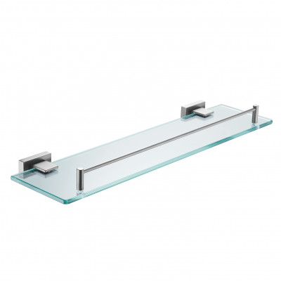 Полка стеклянная Shevanik SG5619T, оружейная сталь