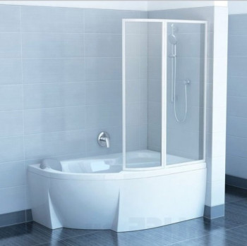 RAVAK 76P9010041 шторка VSK2 Rosa 160P для ванны 160 см правая, белый/пластик