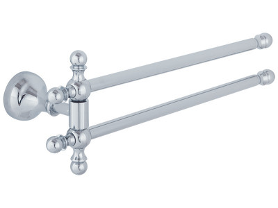 VERAGIO GIALETTA CHROMO VR.GIL-6424.CR полотенцедержатель двойной поворотный 30 см, хром