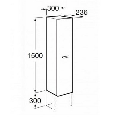 Roca Victoria Nord ZRU9000025 шкаф-колонна, венге