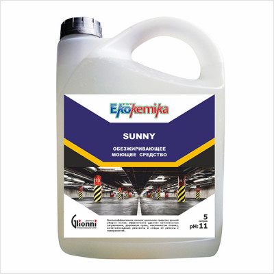 Ekokemika Sunny высокоэффективное пенное щелочное средство ручной уборки полов, 5 л