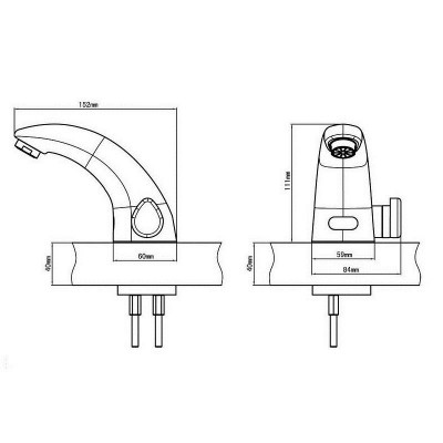 Kopfgescheit KR5143DC автоматический сенсорный смеситель для раковины, хром