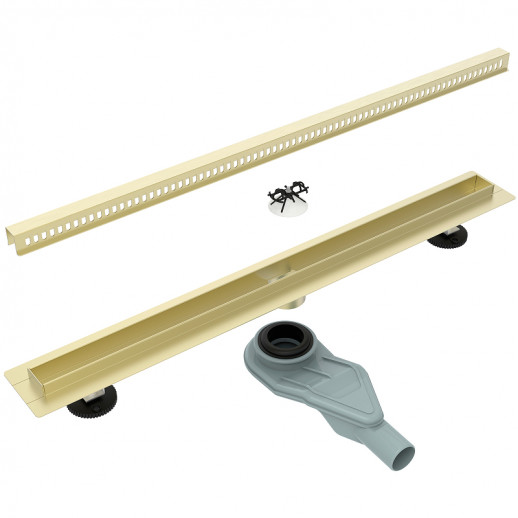 Душевой лоток Esbano Slim 70 S-SIDE-70SG ESTRSLMSIDE70SG с решеткой золото матовое