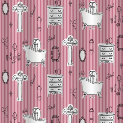 GFmark шторка для ванной без колец, 180 см x180 см, полиэстэр