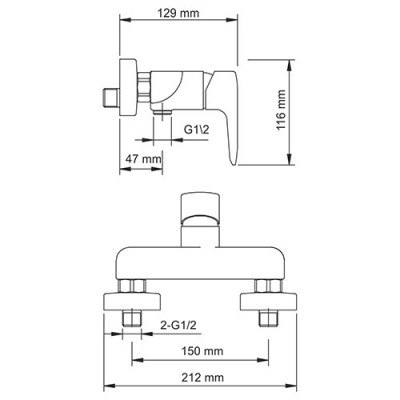 WasserKRAFT Vils 5602 смеситель для душа, хром