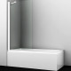 Шторка на ванну WasserKRAFT Berkel 80 48P01-80W стекло прозрачное профиль белый  (48P01-80W)
