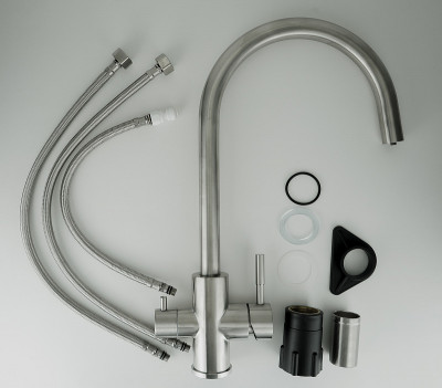 Кухонный смеситель ESKO K22 никель матовый