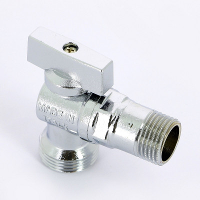 Кран шаровой НН UNI-FITT для подключения стиральных/посудомоечных машин 1/2"х3/4" хромированный (181C2300)